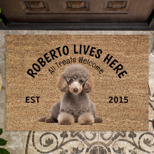 Tapete Poodle Personalised Dog Lover Doormat