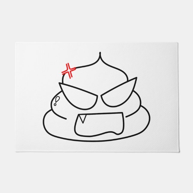 Tapete Poop zangado - Brootsch, o PooPoo (Frente)