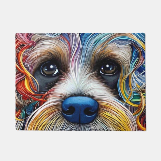 Tapete Pop Art Terrier bonito (Frente)