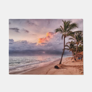 Tapete Por do sol do Sandy Beach das ondas de oceano