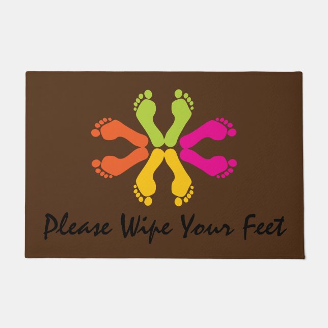 Tapete Por Favor, Esfregue Seus Pés (Frente)