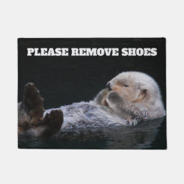 Tapete Por favor, remova a lona do mar de banho de Calçad