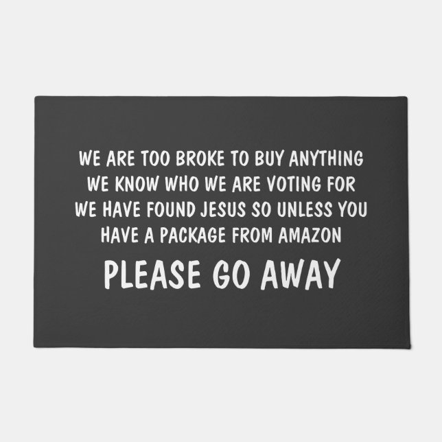 Tapete Por Favor, Saia. Funny Rude (Frente)