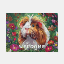 Porco guineense de longa distância entre flores