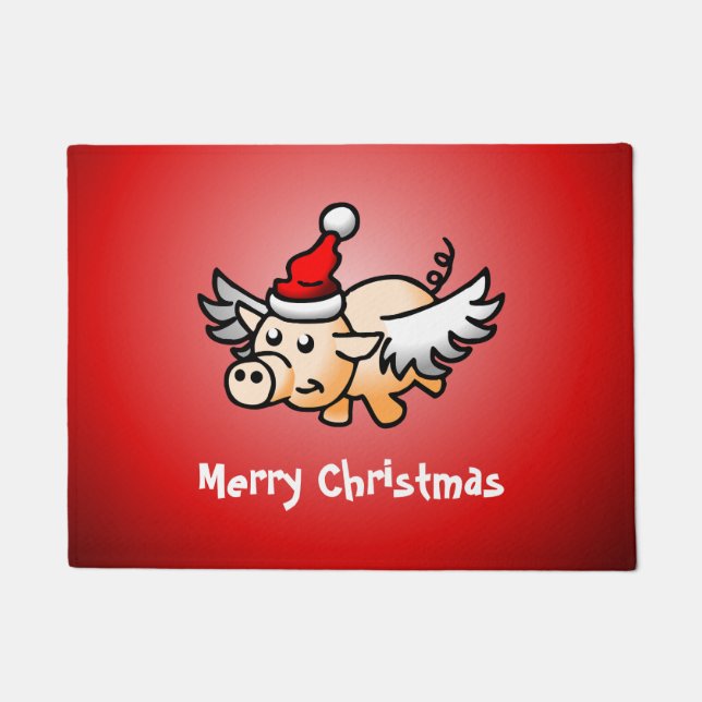 Tapete Porco Natal Voador (Frente)