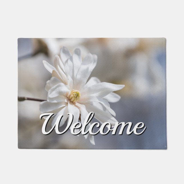 Tapete Porta-boas-vindas da Star Magnolia Bloom (Frente)