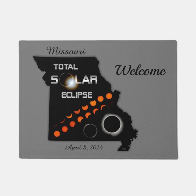 Tapete Porta-boas-vindas do Missouri Solar Eclipse (Frente)