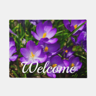 Tapete Porta-Boas-vindas Lilac Crocuses