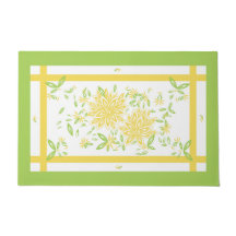 PORTA CHIC MAT_ BONITO 33 MANTEIGA/60 FLORAL VERDE