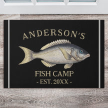 Porta da Cabina de Pesca Personalizada Rústica Neg