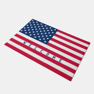 Tapete Porta de Bandeira Americana Patriótica