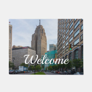 Tapete Porta de boas-vindas do Detroit centro
