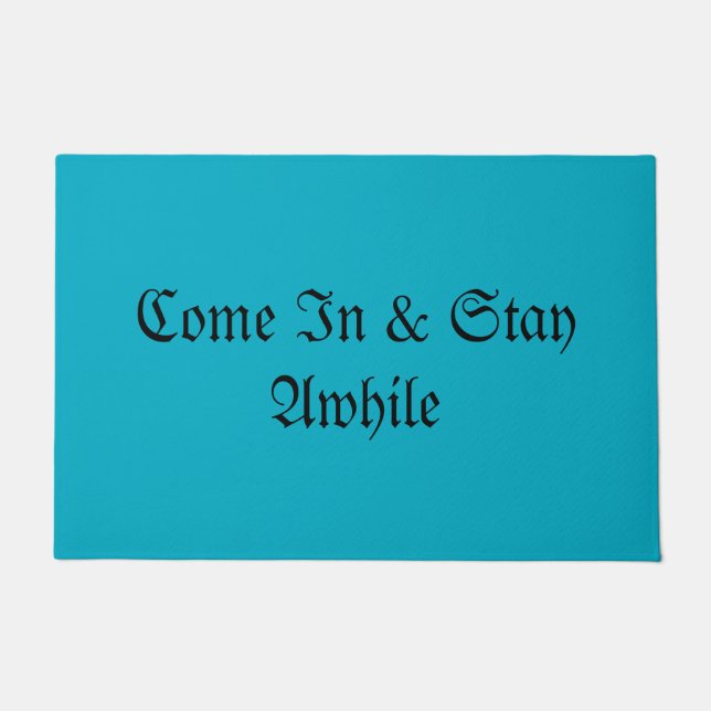 Tapete Porta de boas-vindas do texto - Na moda Entryway R (Frente)