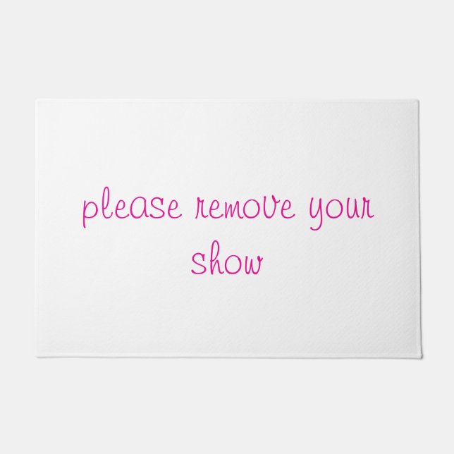 Tapete Porta de boas-vindas do texto - Na moda Entryway R (Frente)