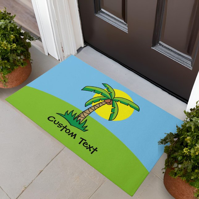 Tapete Porta de Cartoon Palm Tree (Criador carregado)