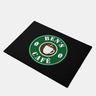 Tapete Porta de compro de café personalizado com logotipo