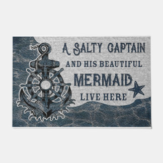 Tapete Porta de Design do mar azul, Summer Vintage