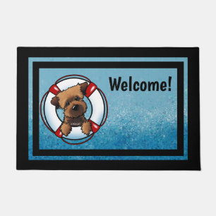 Tapete Porta de Emergência de Terrier de Borda KiniArt