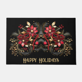 Tapete Porta de Férias Vermelhas Decorativas