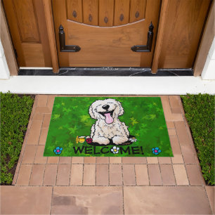 Tapete Porta de Goldendoodle do Auxiliar do Jardim