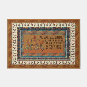 Tapete Porta de Igualdade Colorida, Doormat Bonito