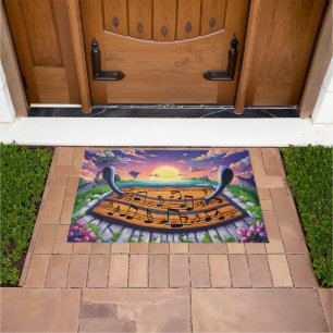 Tapete Porta de Música Engraçada