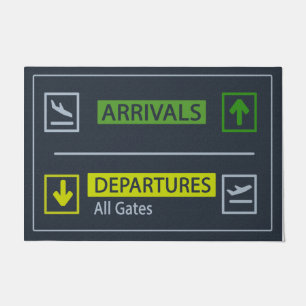 Tapete Porta de partida, presente de aviação