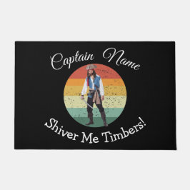 Tapete Porta de Pirata Azul de Festa Divertida