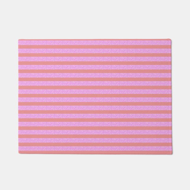 Tapete Porta de Stripe Rosa (Frente)