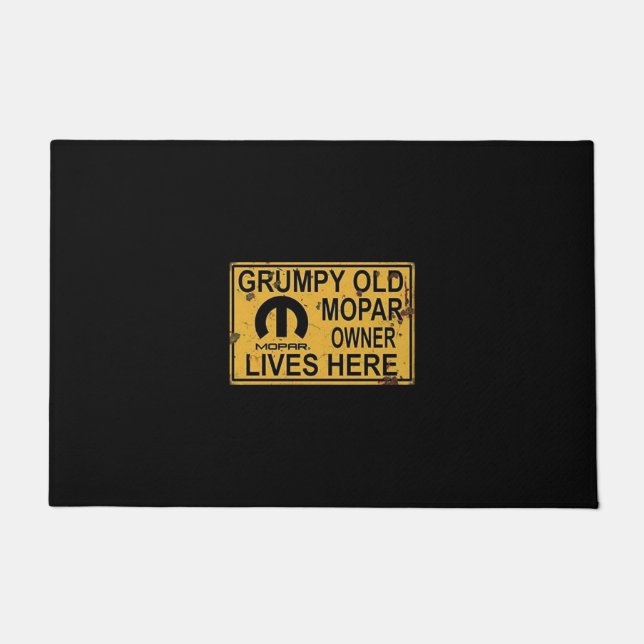 Tapete Porta do Carro Antigo Proprietário do Mopar Grumpy (Frente)
