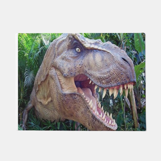 Tapete Porta do dinossauro para crianças e crianças (Frente)