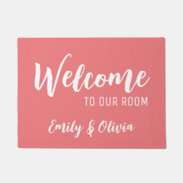 Tapete Porta do dormitório com nome(s)