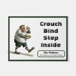 Tapete Porta do Entusiasta de Rugby Personalizada