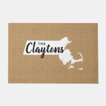 Porta do Estado do Monograma da Família Massachuse