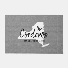 Tapete Porta do Estado do Monograma da Família Nova York