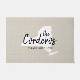 Tapete Porta do Estado do Monograma da Família Nova York