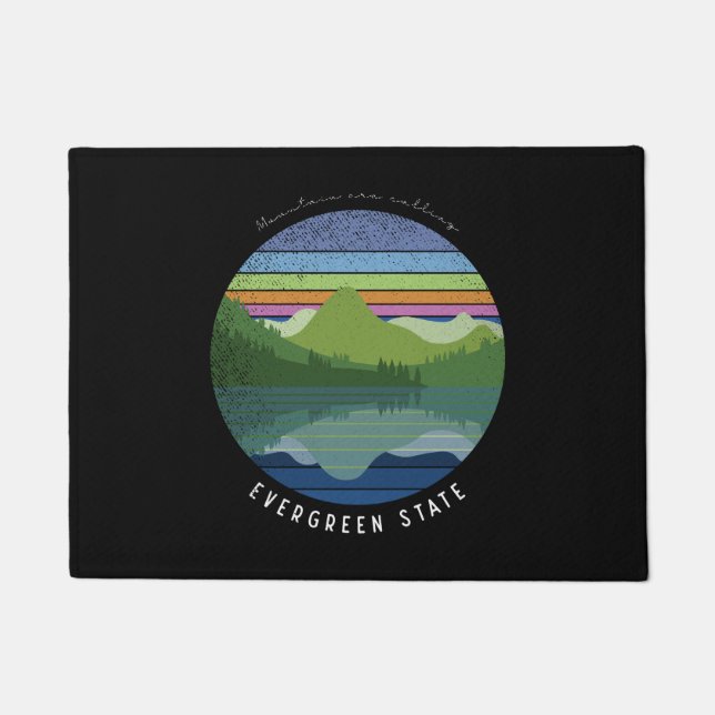 Tapete Porta do estado Evergreen (Frente)