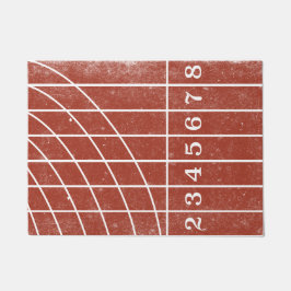 Tapete Porta do Estilo de Estilo em Pista Vermelha