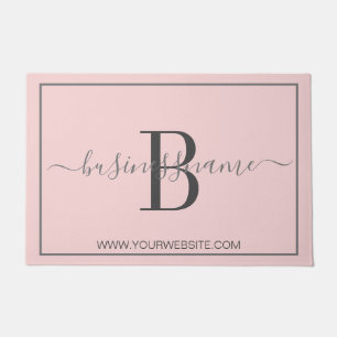 Tapete Porta do logotipo comercial personalizada Girassol