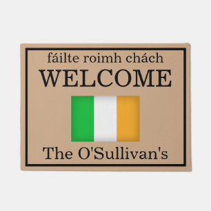 Tapete Porta do Nome da Família de Sinalizador Irlandês