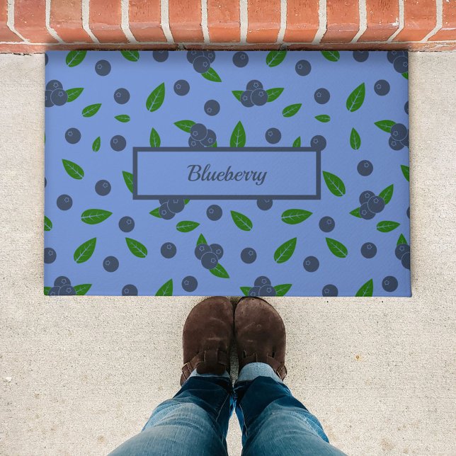 Tapete Porta do padrão Blueberry (Blueberry pattern Doormat)