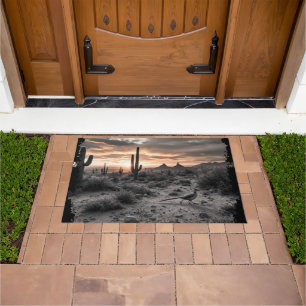 Tapete Porta do Roadrunner para Arizonas do Southwest Sun