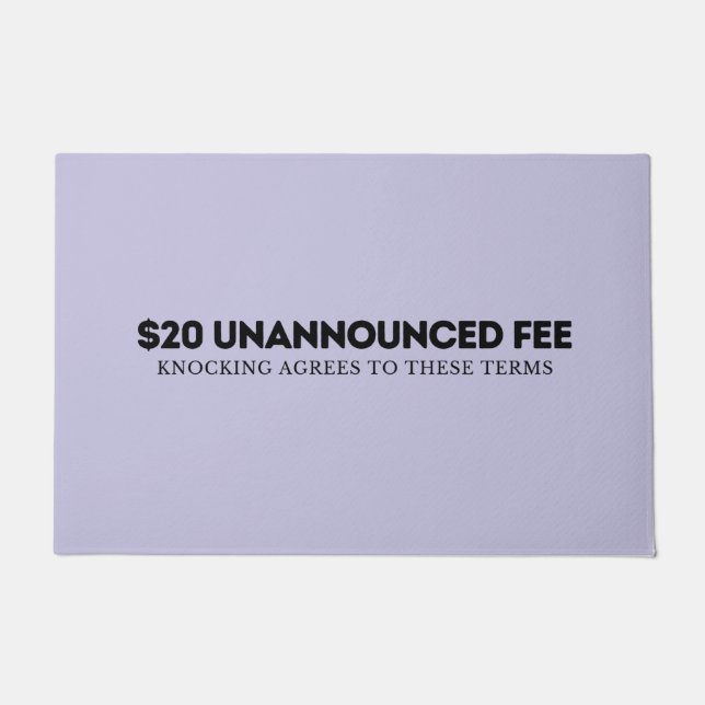 Tapete Porta do Visitante não anunciada (Frente)