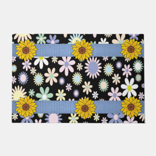 Tapete Porta Floral Sunflower Mat