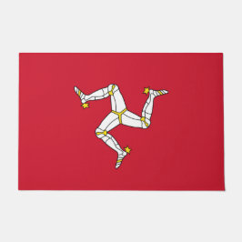 Tapete Porta Mat com a Ilha de Man Flag, Reino Unido