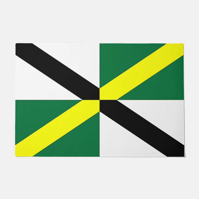 Tapete Porta Mat com Bandeira da Cidade de Monterey (Frente)