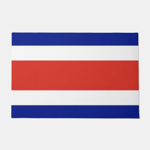 Tapete Porta Mat com Bandeira da Costa Rica
