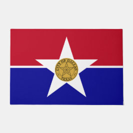 Tapete Porta Mat com Bandeira de Dallas