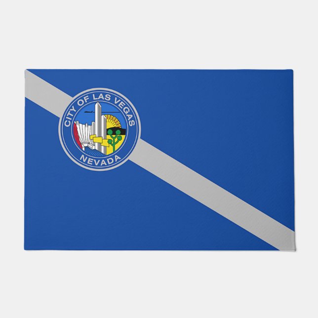 Tapete Porta Mat com Bandeira de Las Vegas (Frente)