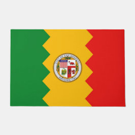 Tapete Porta Mat com Bandeira de Los Angeles, EUA